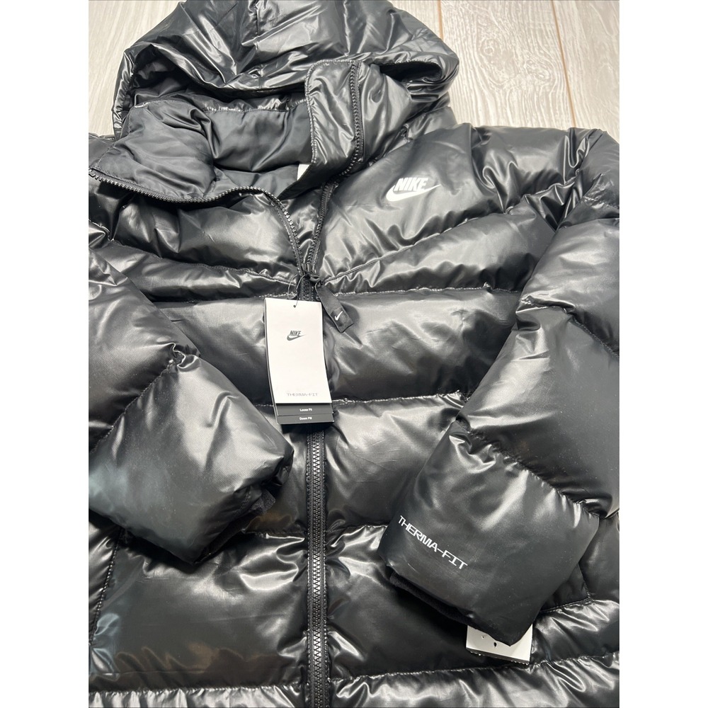 New Nike Sportswear Womens Therma-fit Puffer Trench Coat City Size Small $305 - Picture 2 of 5